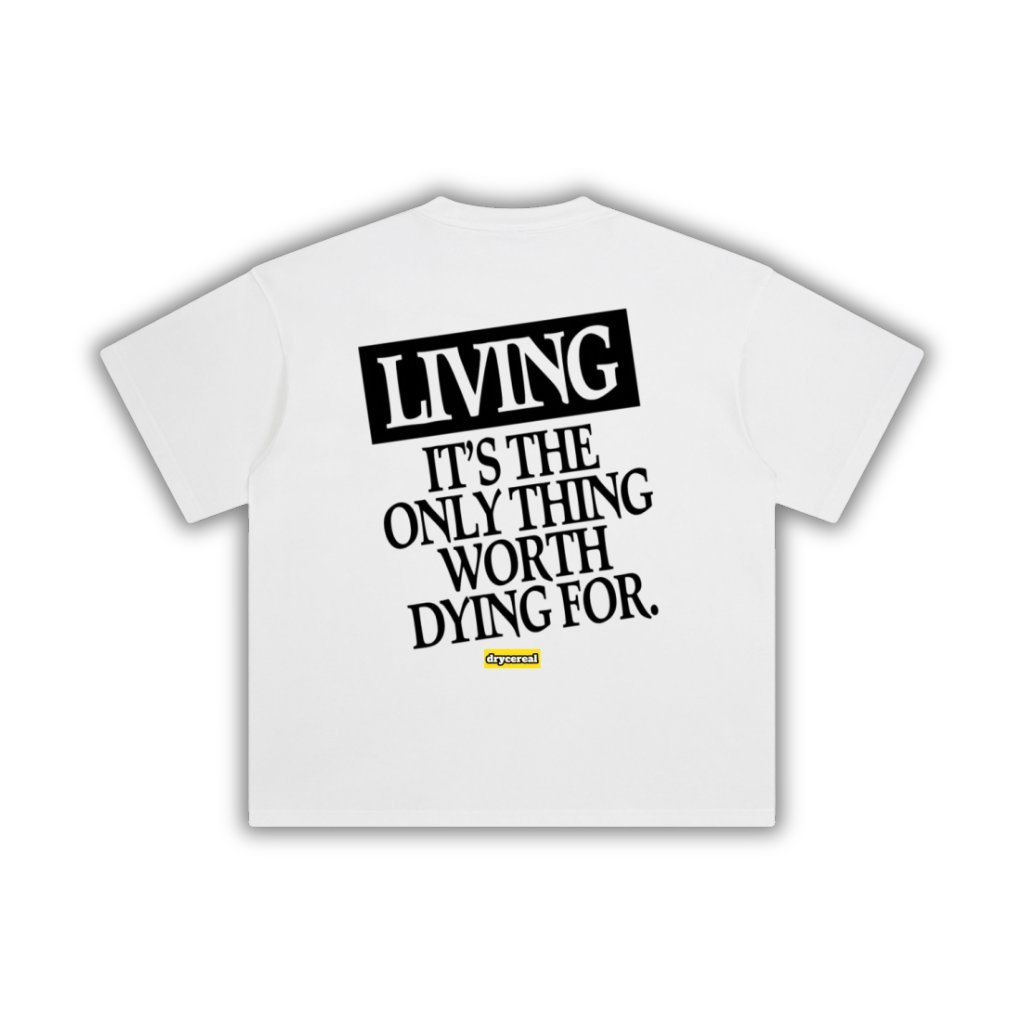 WHITE LIVING TEE