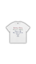 WHITE YESTERDAY IS HISTORY TEE